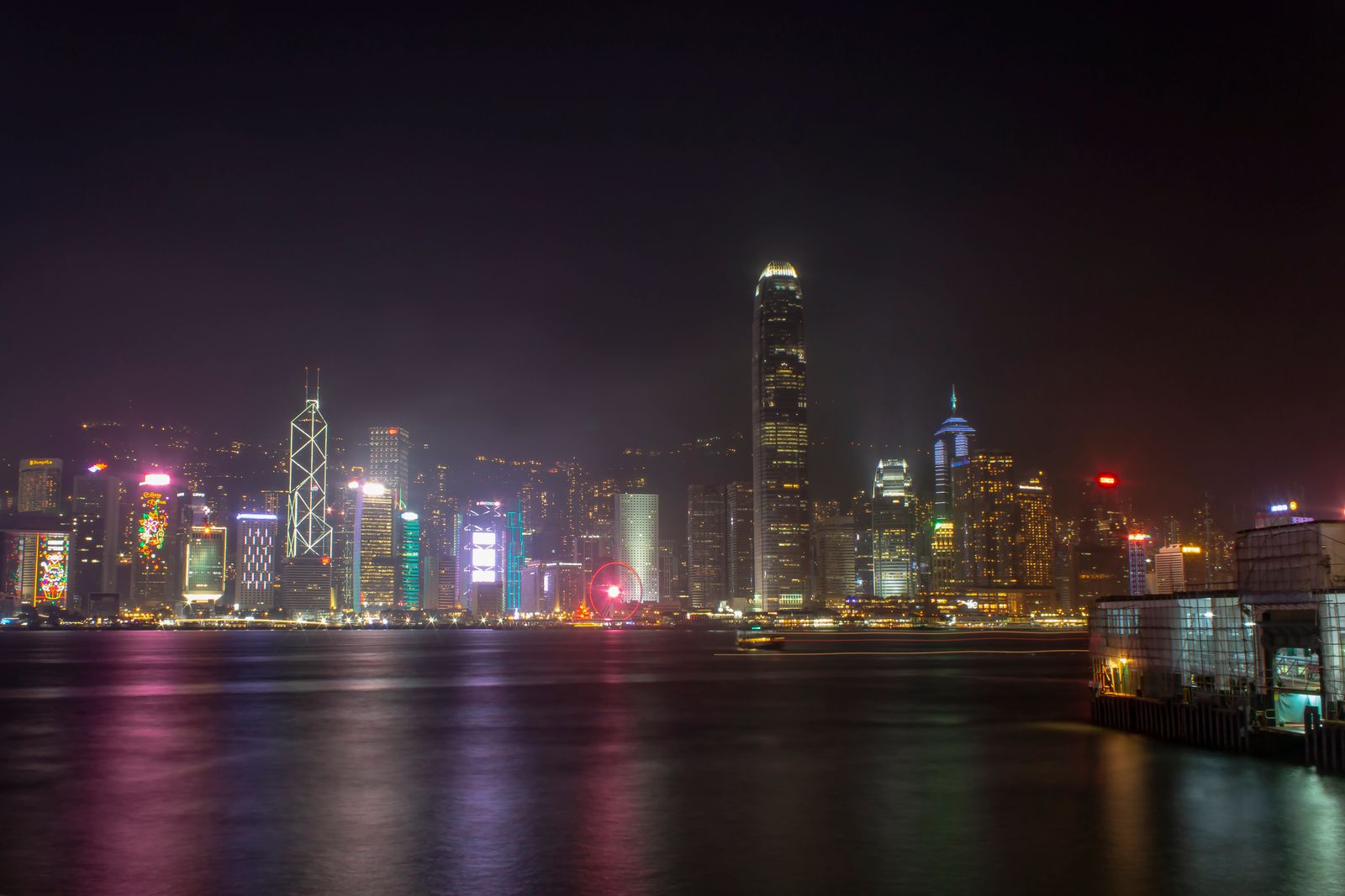 Crucero por la bahía de Victoria y vida nocturna, Hong Kong