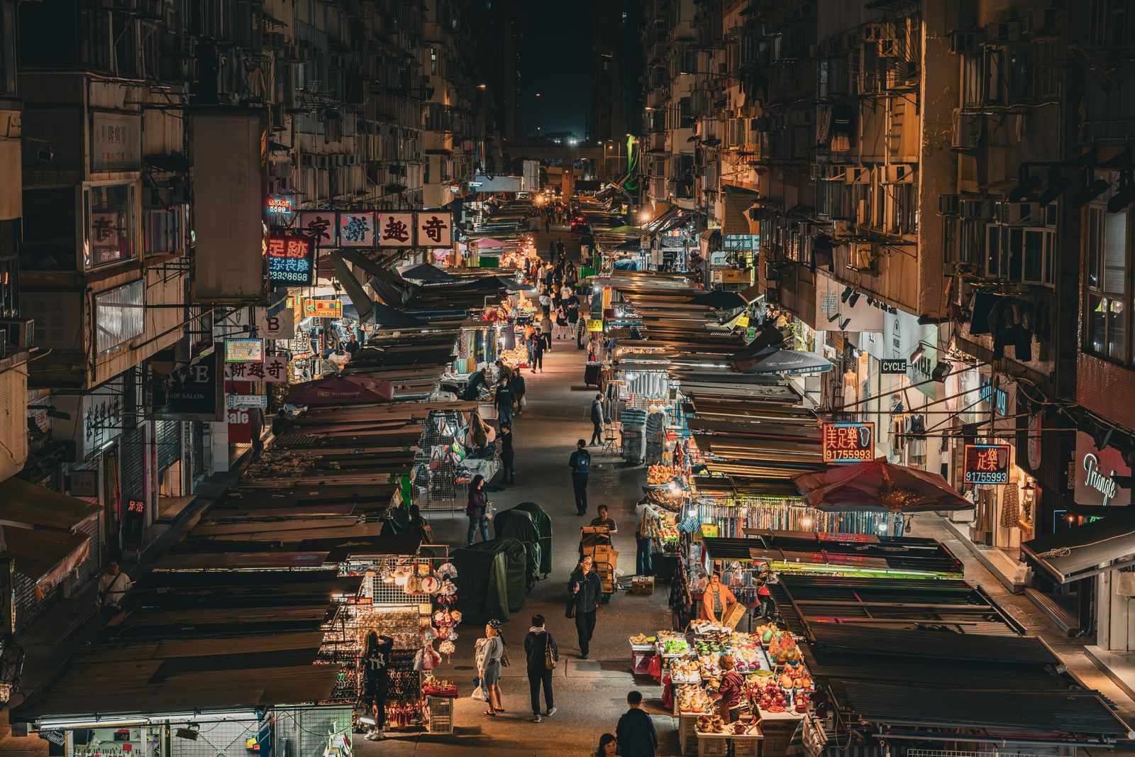 Mercado Temple Street y compras en Hong Kong